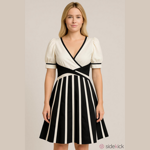 Karen Millen black and white dress